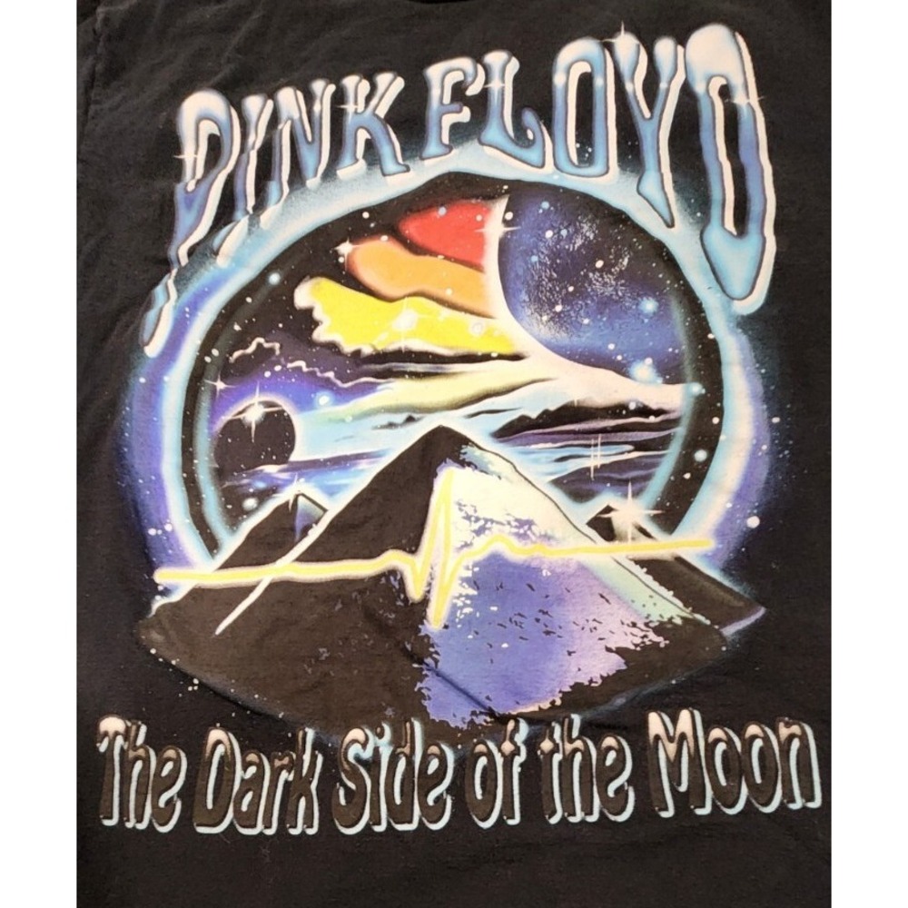 Pink Floyd The Dark Side of the Moon Black Graphic Band T Shirt 2XL - Picture 2 of 6